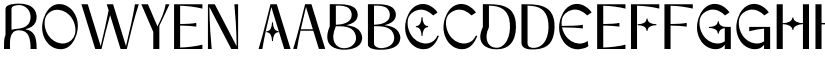 Rowyen font download