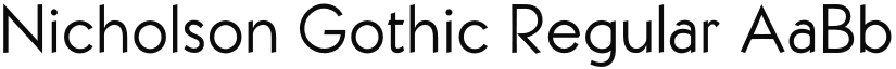 Nicholson Gothic font download