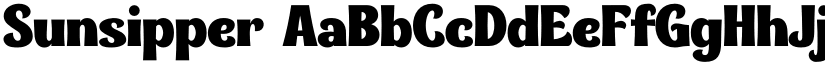 Sunsipper font