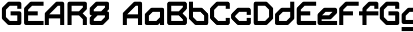 GEAR8 font download
