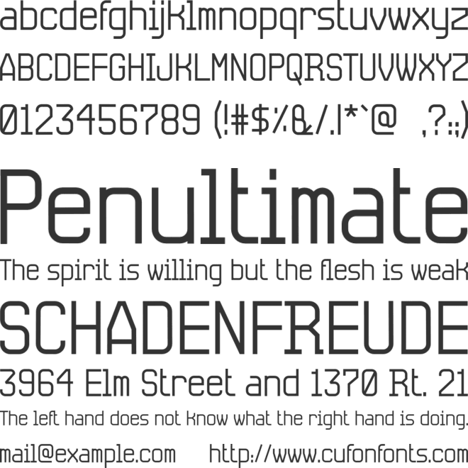 ANATOA font preview