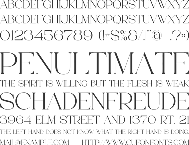 Thorin font preview