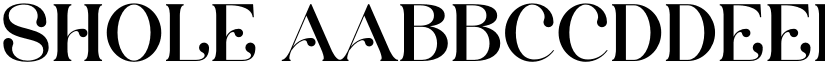 Shole font