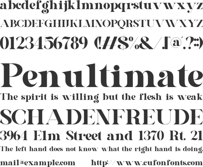 Shogita font preview