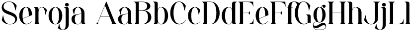 Seroja font