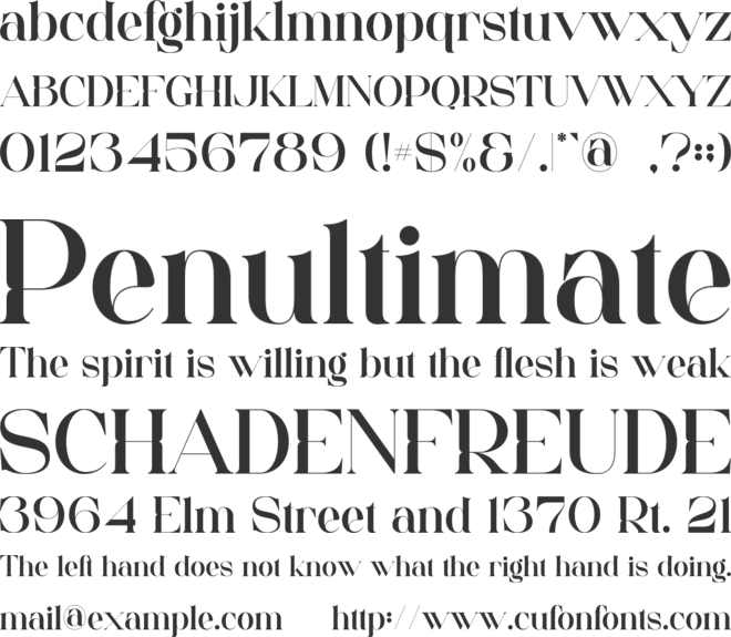 Semar font preview