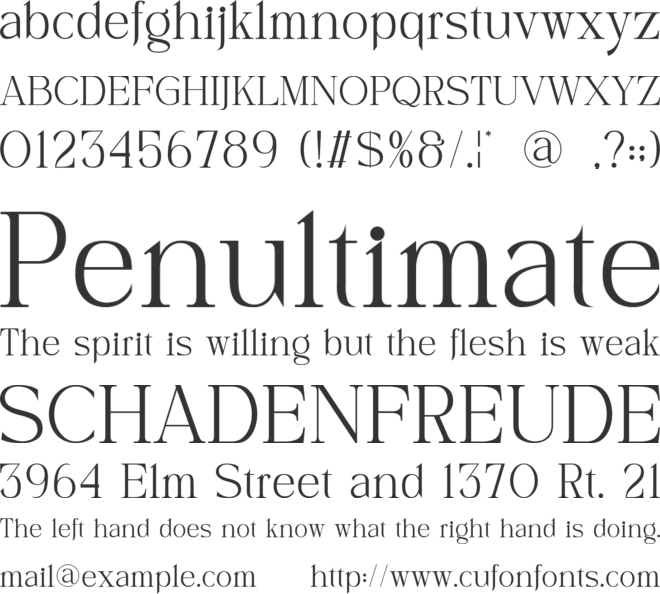 Mefiko font preview
