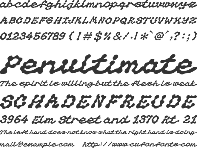 Nortley font preview