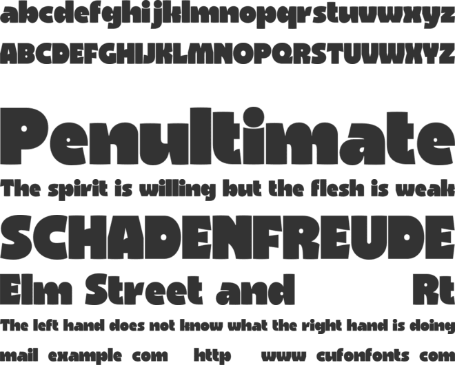 Lakove font preview