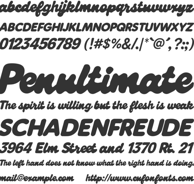 Zesty Scribs font preview
