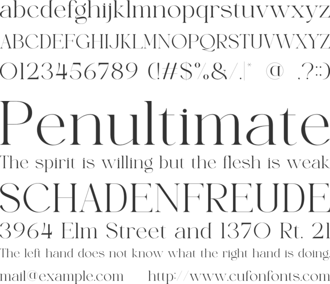 Loral Virel font preview