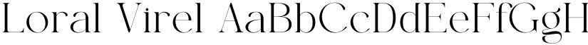 Loral Virel font download