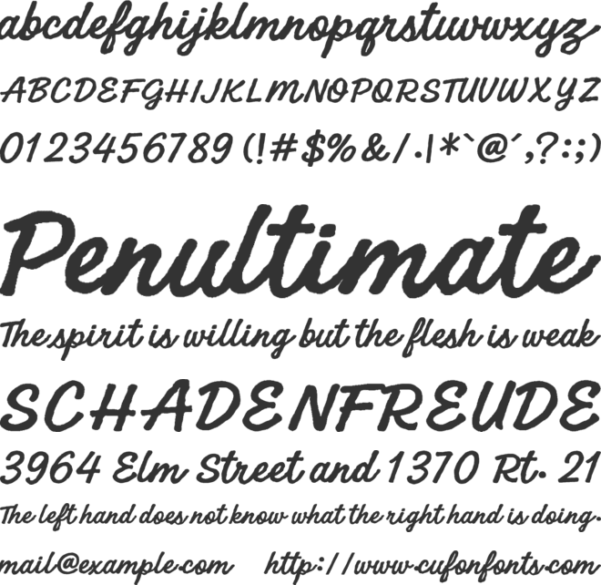 Casa Lienta font preview