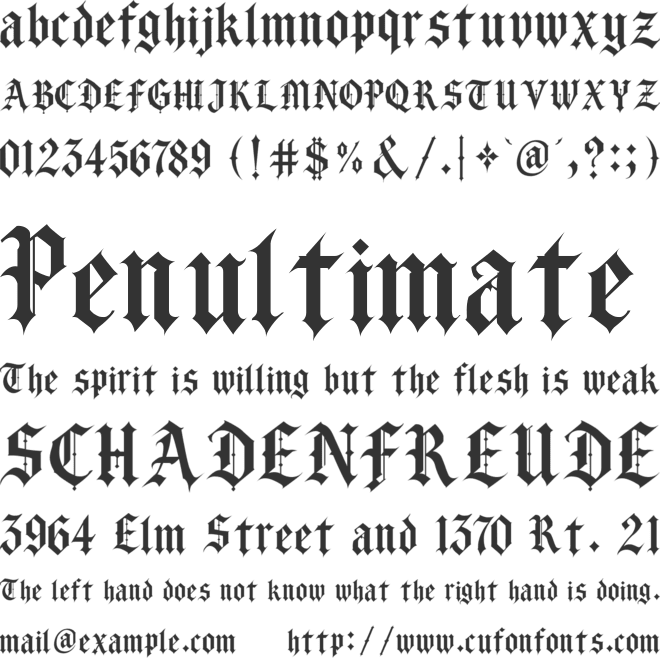 The Arvagist font preview