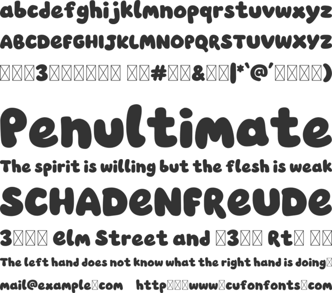 Nakor Mopay Trial font preview