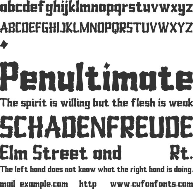 LASTON font preview
