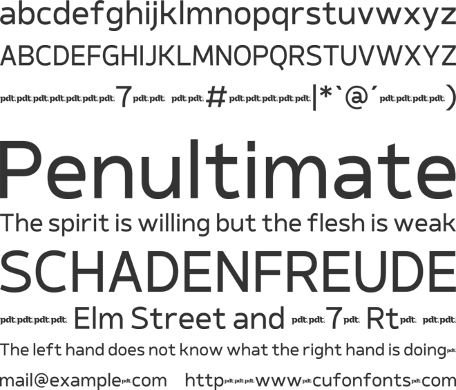 Horixa Next Trial font preview