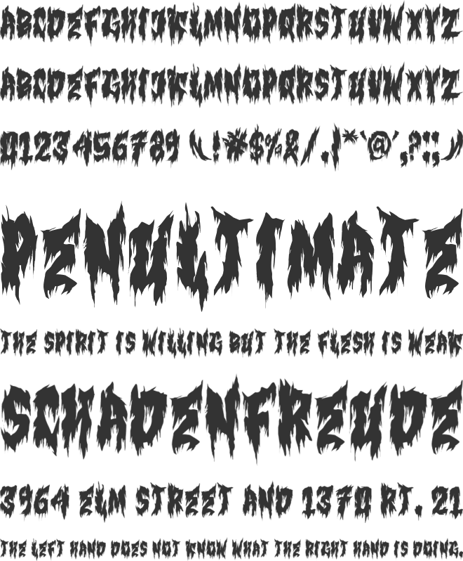 NOLAK METU font preview