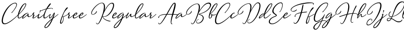 Clarity free Regular font