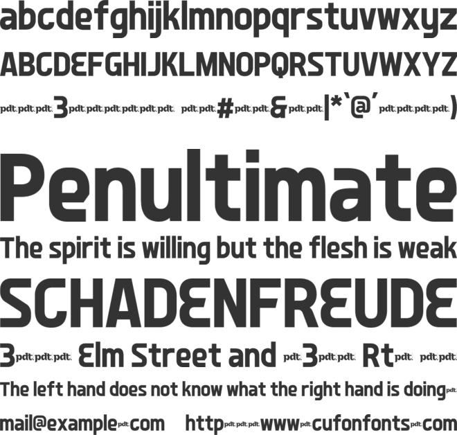Grav Turvane Trial font preview