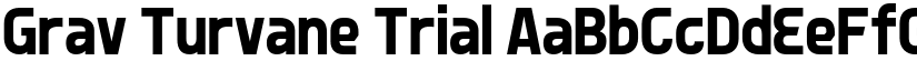 Grav Turvane Trial font