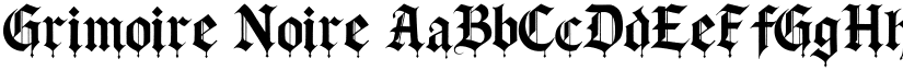 Grimoire Noire font