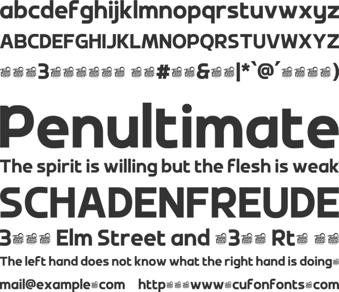Orogen Crest Trial font preview