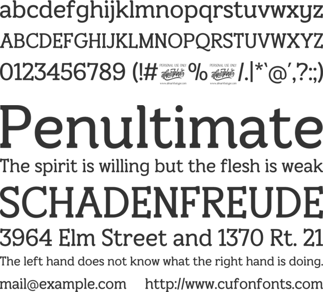 Wintervale font preview