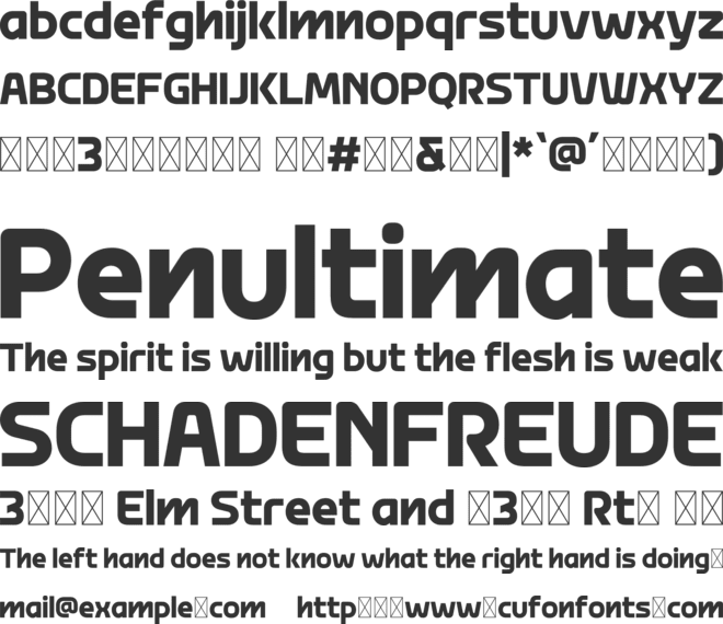 Mepro Exoren Trial font preview