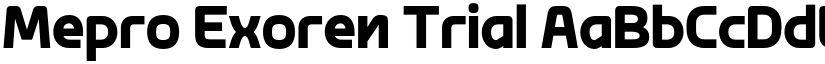 Mepro Exoren Trial font download