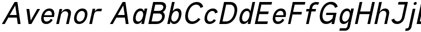 Avenor font