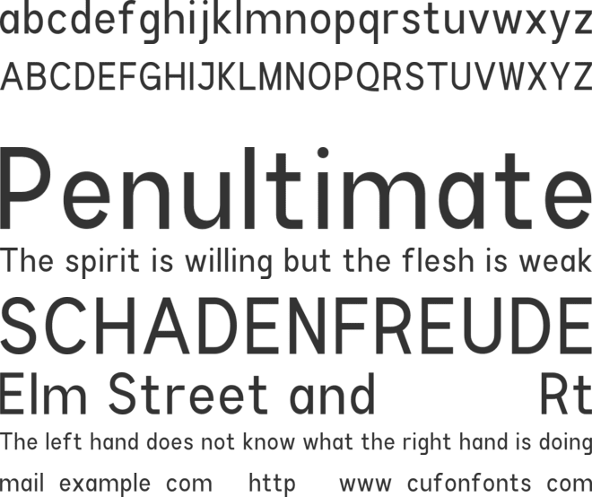 Avenor font preview