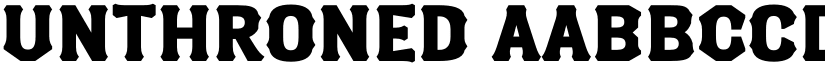 Unthroned font