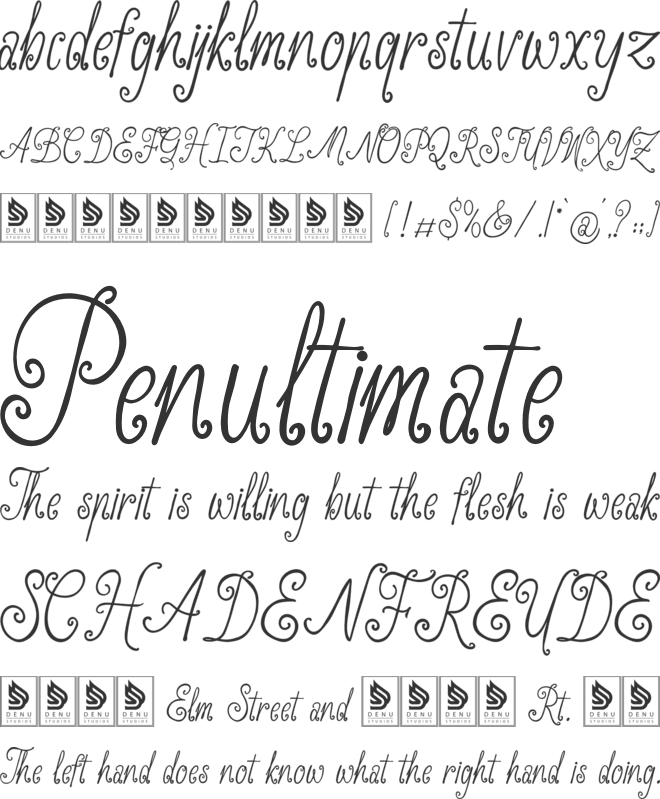 Nawiyla font preview