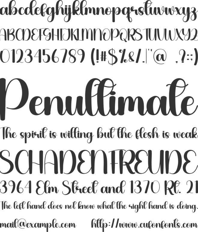 Goodday font preview