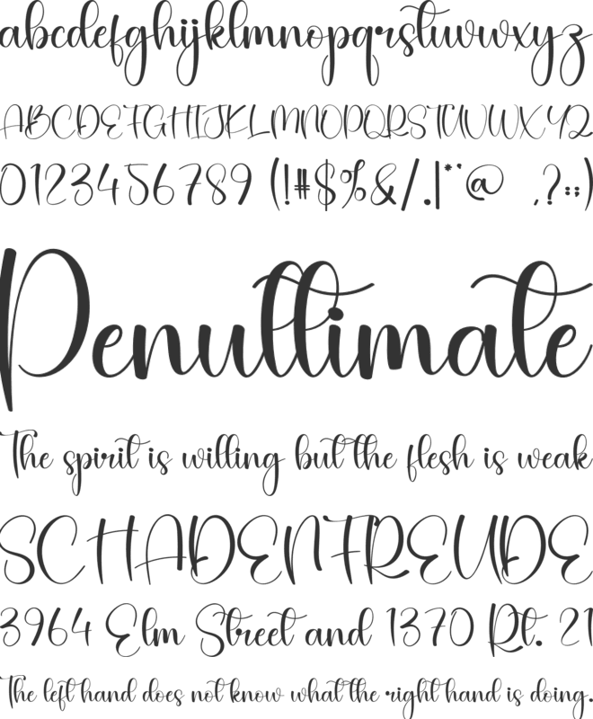 Blue Sky font preview