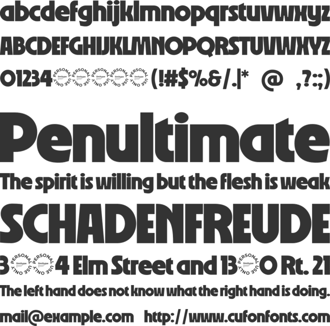 Decoma Bold Geometric Font font preview