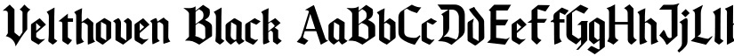 Velthoven Black font download