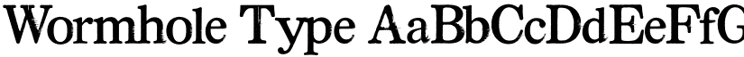 Wormhole Type font download
