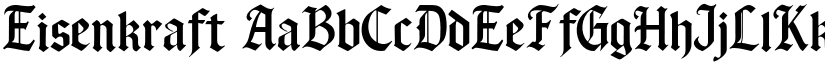 Eisenkraft font
