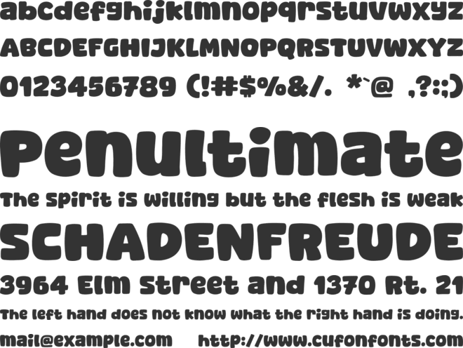 Mocha Squishy font preview