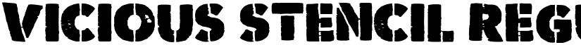 Vicious Stencil Regular font
