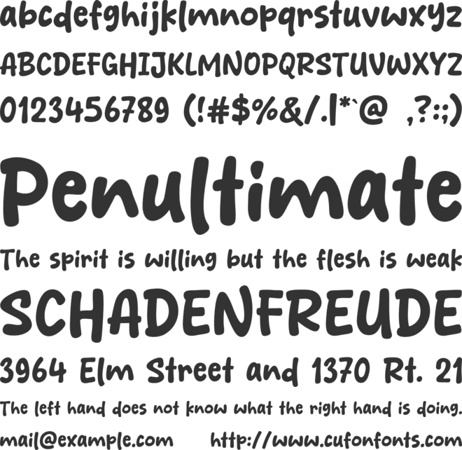 Butter Squishy font preview