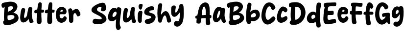 Butter Squishy font