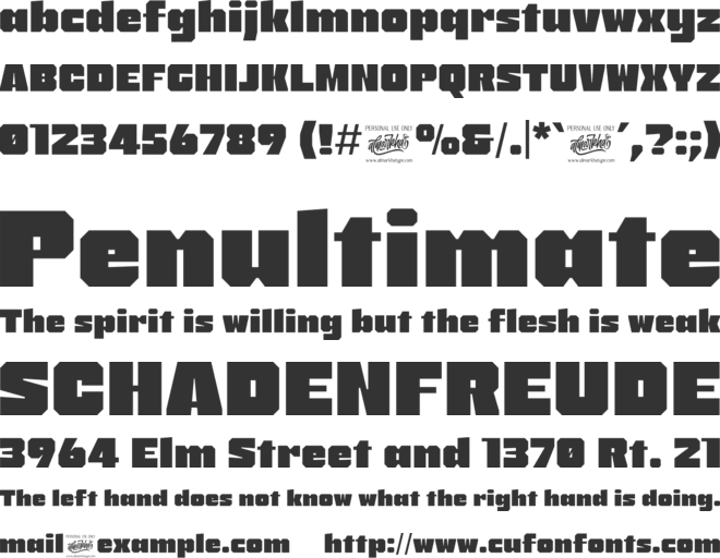 Bodygo font preview