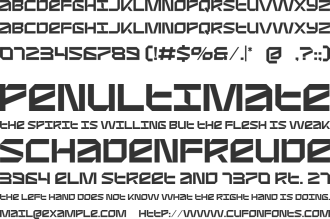 Moneto font preview