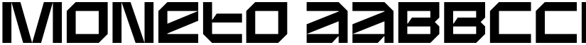 Moneto font