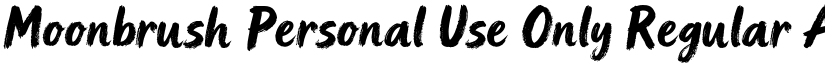 Moonbrush Personal Use Only font download