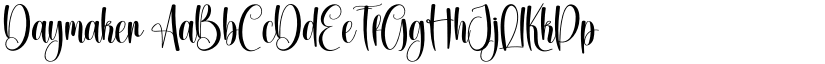 Daymaker font