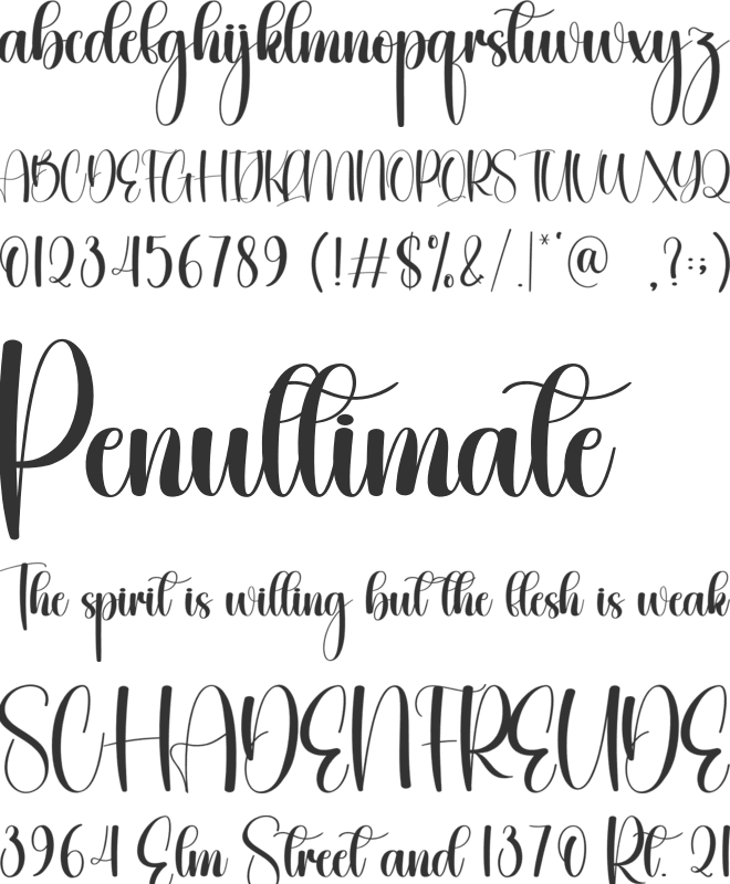 Outtime font preview